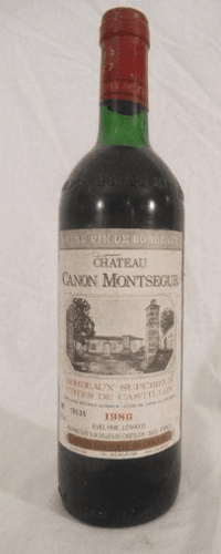 1986 - côtes de castillon - château canon montségur evelyne lovato