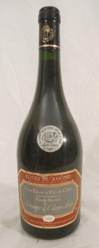 1988 - ventoux - domaine de champlong étiquette usée
