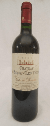2000 - bergerac - la barde - les tendoux (fût de chêne) - Rouge - sud-ouest