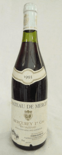 1993 - mercurey - château de mercey premier cru en sazenay