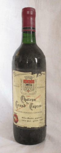 1985 - bordeaux - château le grand capron