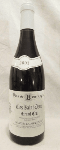 2003 - clos saint-denis - georges lignier grand cru