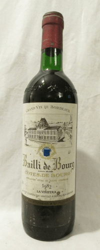 1982 - côtes de bourg - bailli de bourg la vinifera