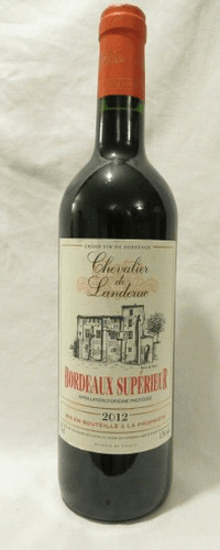 2012 - bordeaux supérieur - chevalier de landerac