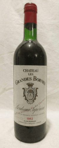 1982 - bordeaux supérieur - château les grandes bornes