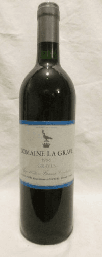 1986 - graves - domaine la grave