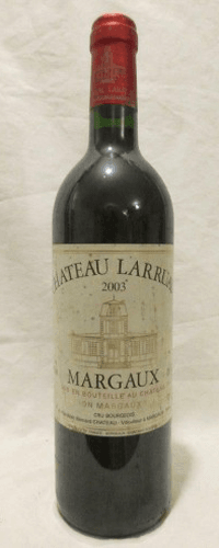 2003 - margaux - château larruau