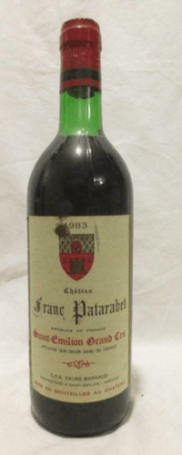 1983 - saint-émilion - château franc patarabet grand cru