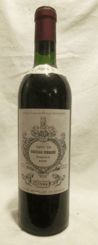 1964 - margaux - château ferrière