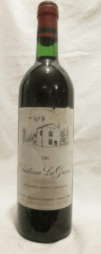 1981 - fronsac - château la grave