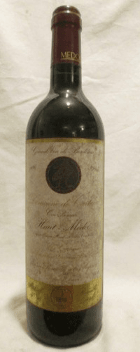 1996 - haut-médoc - domaine de cartignac cru paysan