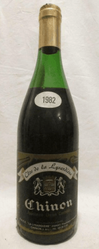 1982 - chinon - clos lysandière (capsule abîmée)
