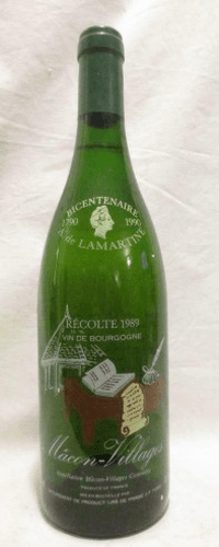 1989 - mâcon - producteurs de prissé bicentenaire de lamartine