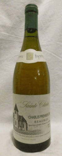 1993 - chablis - jean-marc brocard premier cru beauroy sainte claire