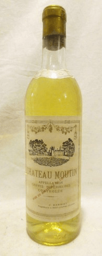 années 60 - graves supérieures - château moutin sec (années 1960 à 1970)