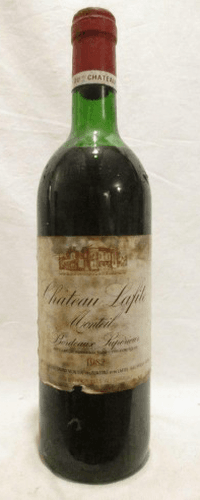 1982 - bordeaux supérieur - château lafite monteil (étiquette tachée)