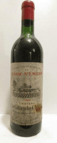 1964 - lussac saint-émilion - château la grande clotte