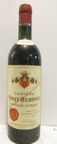 1983 - puisseguin saint-émilion - château haut-bernon
