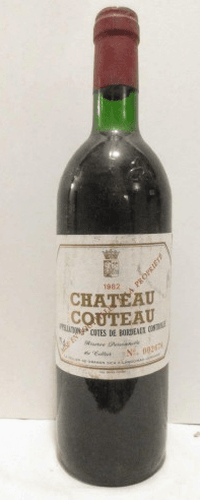 1982 - premières côtes de bordeaux - château couteau