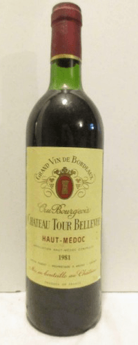 1981 - haut-médoc - château tour bellevue cru bourgeois