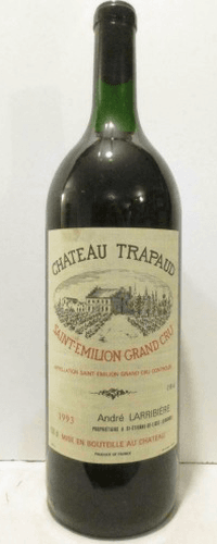 1993 - saint-émilion - château trapaud grand cru (sans capsule) magnum 150 cl