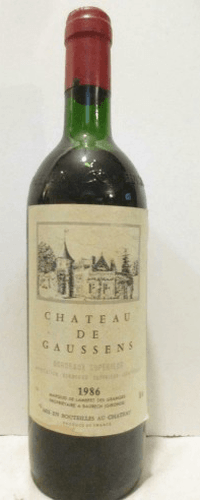 1986 - bordeaux supérieur - château de gaussens