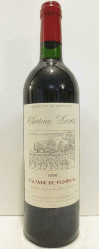 1996 - lalande de pomerol - château decats