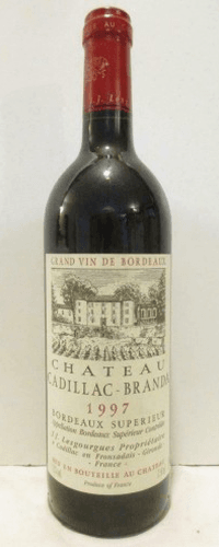 1997 - bordeaux supérieur - château cadillac-branda