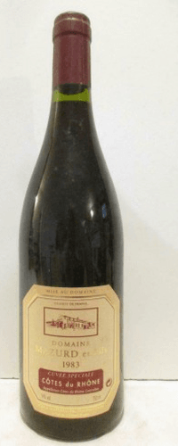 1983 - côtes du rhône - domaine mazurd cuvée spéciale
