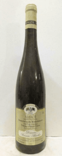 2000 - pinot gris - domaine barmès buecher rosenberg de wettolsheim haut de côteau