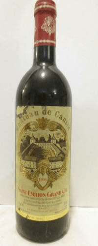 1996 - saint-émilion - château de cantin grand cru