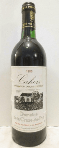 1983 - cahors - domaine de la croze de pys