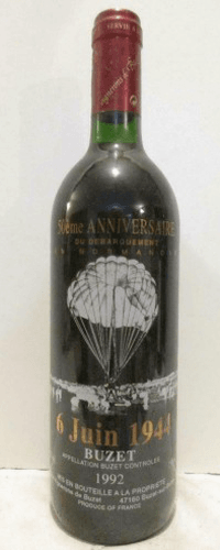 1992 - buzet - vignerons de buzet (cinquantenaire débarquement de normandie juin 1944)
