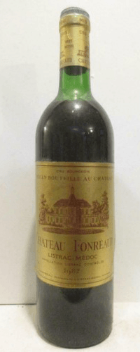 1982 - listrac - château fonréaud cru bourgeois (capsule oxydée)