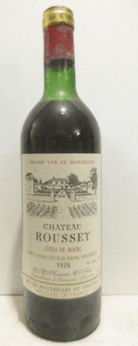 1978 - côtes de bourg - château rousset