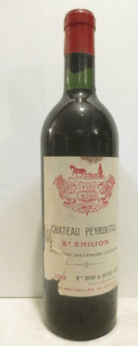 1964 - saint-émilion - château peyroutas (étiquette abîmée)