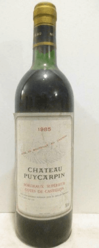 1985 - côtes de castillon - château puycarpin (nicolas)