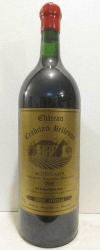 1995 - bordeaux - château crabitan-bellevue cuvée spéciale magnum 150 cl
