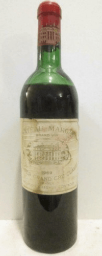 1969 - margaux - château margaux grand cru classé (capsule abîmée)