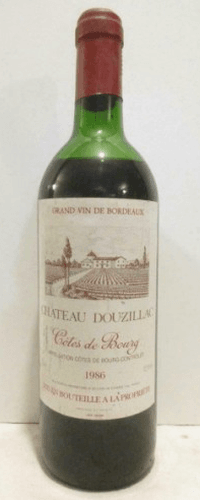 1986 - côtes de bourg - château douzillac