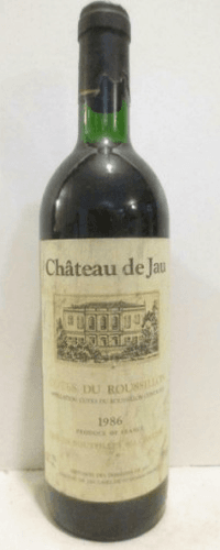 1986 - côtes du roussillon - château de jau (capsule abîmée)