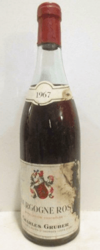 1967 - bourgogne rosé - charles gruber (étiquette déchirée)