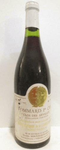 1992 - pommard - daniel rebourgeon premier cru clos des arvelets (accro étiquette)