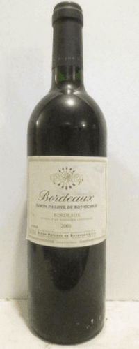 2001 - bordeaux - baron philippe de rothschild