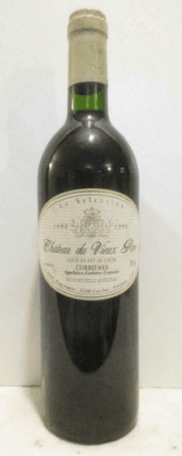 1998 - corbières - château du vieux parc fût de chêne