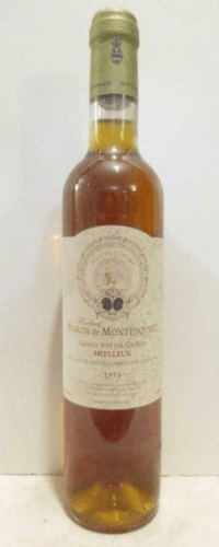 1993 - graves supérieures - hubert baron de montesquieu 50 cl