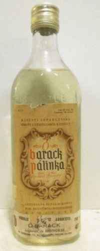 années 70 - barack palinka vieille eau de vie d'abricots (non millésimé années 1970 à 1980) - alcool - Hongrie