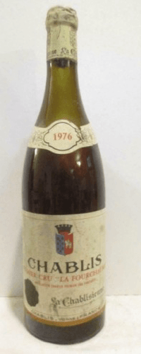 1976 - chablis - la chablisienne premier cru fourchaume (niveau bas)