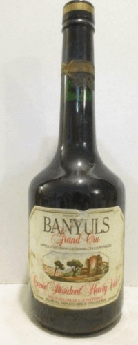 années 70 - banyuls - cellier des templiers grand cru cuvée président henry vidal - VD rouge - roussillon