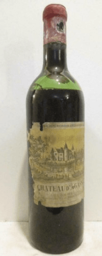 1970 - haut-médoc - château d'agassac cru bourgeois exceptionnel (étiquette et capsule abîmées)